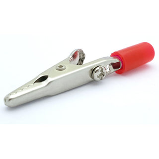Philmore Nickel Plated Insulated Alligator Clips with screw terminal, Red, 10120R