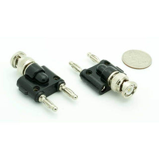 Dual Banana Plug - BNC Male Adapter