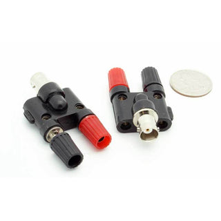 Dual Banana Jack - BNC Female Adapter