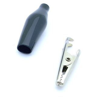 Miniature Steel Alligator Clip, 5 Amp w/ Cover