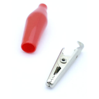 Miniature Steel Alligator Clip, 5 Amp w/ Cover