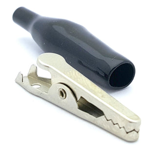 ALLIGATOR CLIPSwith Plastic Boots, Medium, Black 269BLK