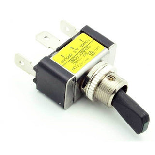 SPST Toggle Switch Vibration Resistant w/Green LED 30A