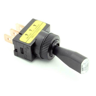 SPST Toggle Switch Paddle Handle w/Red LED 20A