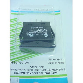 SPDT Automotive Momentary Rocker Switch (On)-Off-(On) 20A