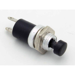 SPST Miniature Push Button Momentary Black N.C. 1A
