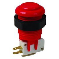 Philmore SPDT Push Button Arcade Game Switch (Red) 30-781