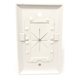 Single Gang Datacomm Grommet Wall Plate Bulk Feedthrough