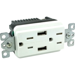 USB Power Outlet 4A Fast Charging w/ Wallplate