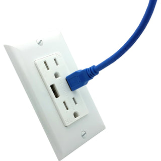 USB Power Outlet 4A Fast Charging w/ Wallplate