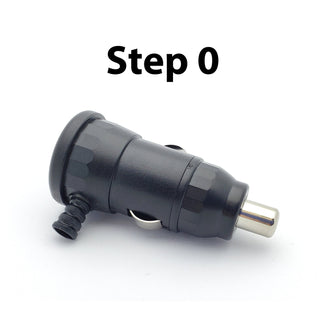 Right Angle Cigarette Lighter Plug w/8A Fuse