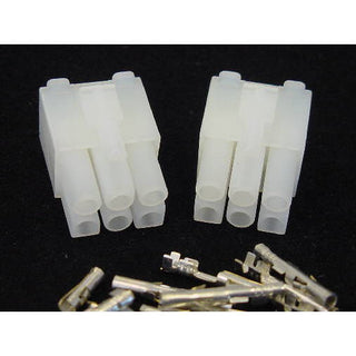 6 Pin Female .093 Pins 12A QTY: 2