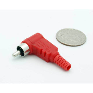 Right Angle Male RCA - Red