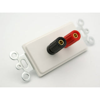 Dual 5 Way Binding Post Decora Wall Plate