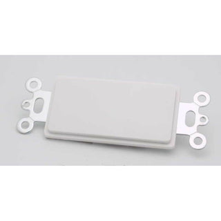 Blank Decora Filler Wall Plate - White