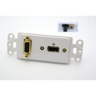 VGA + USB 3.0 Decora Wall Plate