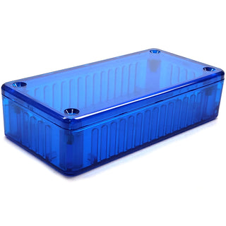 100 x 50 x 21MM Polycarbonate Box Translucent Blue