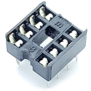 8 Pin IC Socket - 2.54mm Spacing (0.1")