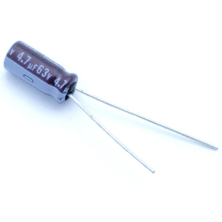 4.7uF 63 Volt Electrolytic Capacitor