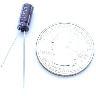 4.7uF 63 Volt Electrolytic Capacitor