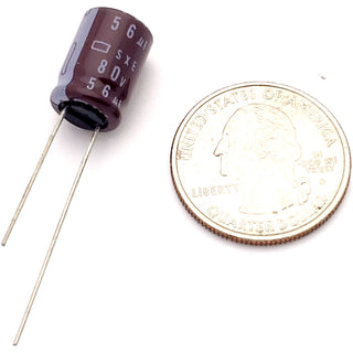 56uF 80 Volt Electrolytic Capacitor