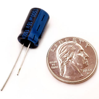 1500uF 16 Volt Electrolytic Capacitor