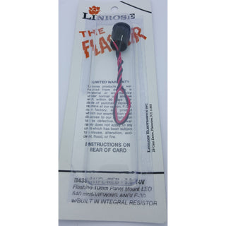 Linrose B4383H1FL-12V The Flasher Flashing 10mm Panel Mount LED-3.5-14V RED