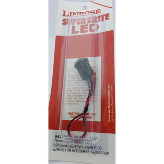 Linrose B4383H4-12V Super Brite LED 10mm Panel Mount LED-WHITE