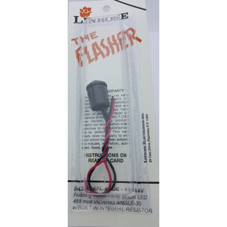 Linrose B4383H6FL-12V The Flasher Flashing 10mm Panel Mount LED-3.5-14V BLUE