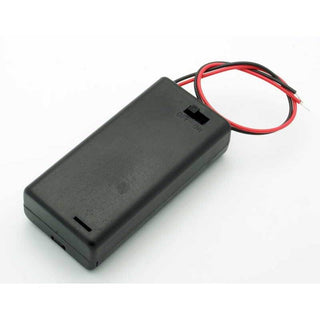 2 AA Enclosed Battery Holder W/Switch