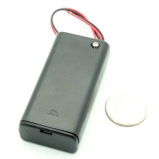2 AA Enclosed Battery Holder W/Switch