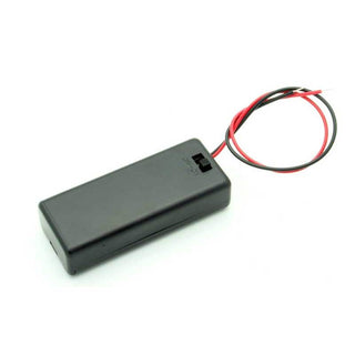2 AAA Enclosed Battery Holder W/Switch
