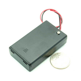 3 AAA Enclosed Battery Holder W/Switch