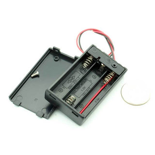 3 AAA Enclosed Battery Holder W/Switch