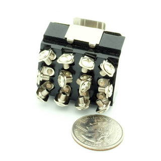 4PDT Bat Handle Toggle Switch On-Off-On 15A