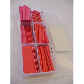 158 Piece Heat Shrink Assortment 2.5" Red