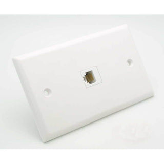 RJ-12 / Telephone Keystone Jack - White