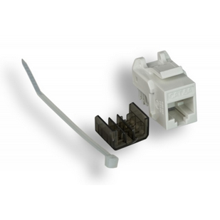 Cat. 6a Punch Down Keystone Jack White Color