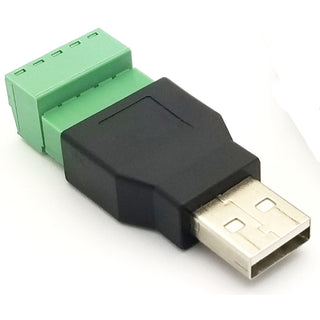USB A Male to Screw Terminal Breakout