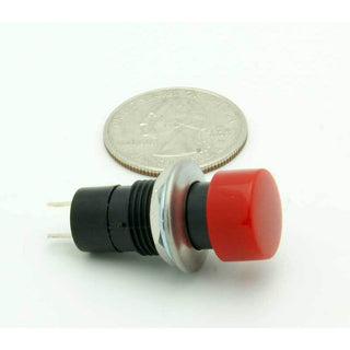 SPST Push Button Momentary Switch Red N.O. 3A