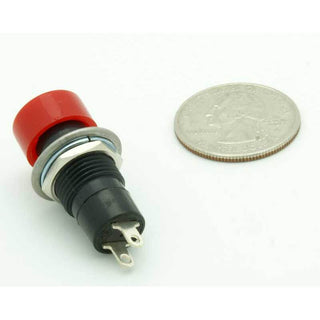 SPST Push Button Momentary Switch Red N.O. 3A