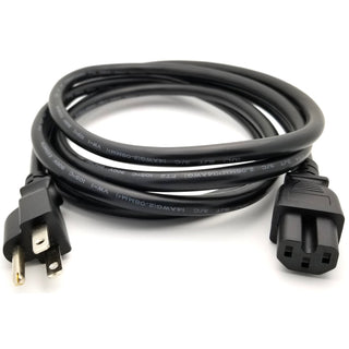 8' C15 IEC Power Cord 14 AWG (Works for C14)