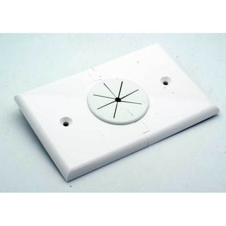 Single Gang Bulk Cable Split Apart Wall Plate w/Grommet