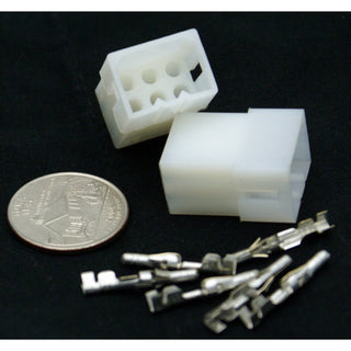 6 Pin (2x3) Molex .093 Male Plug Connector w/Pins 03-09-2062