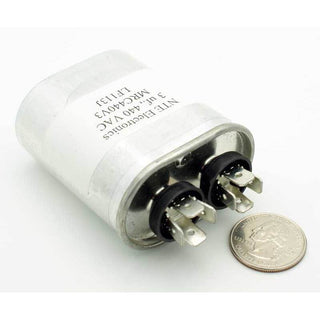 3.0 MFD 440VAC Motor Run Capacitor (Oval Case)