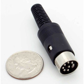 8 Pin DIN Male Inline Plug Connector