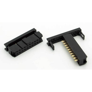 20 Pin IDC Female Socket Connector 0.1" (Keyed)