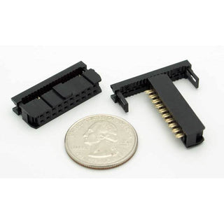 20 Pin IDC Female Socket Connector 0.1" (Keyed)