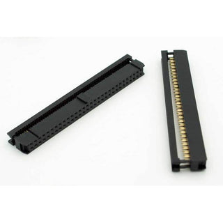 60 Pin IDC Female Socket Connector 0.1" (Keyed)