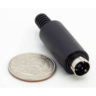 3 Pin Mini-DIN Male Inline Plug Connector